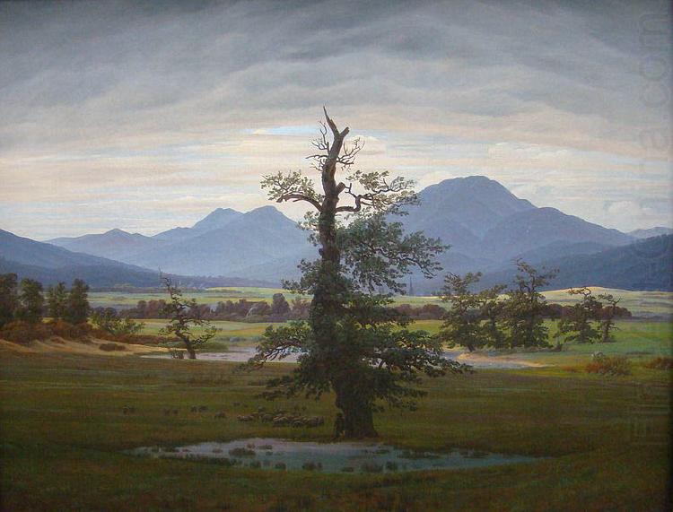 Landscape with Solitary Tree, Caspar David Friedrich
